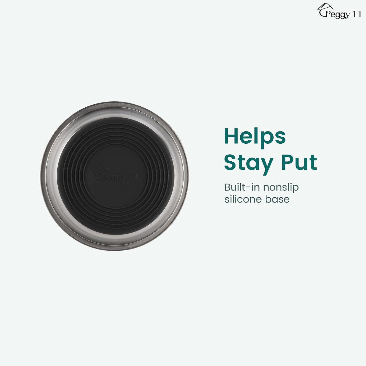 Lightweight Stainless Steel Cat Bowls, 1.8 US Cup Each, 2-Pack