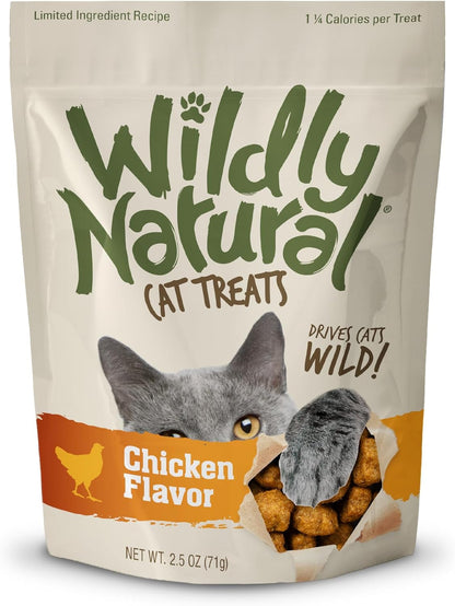 Crunchy Cat Treats, Protein Cat Treat, Chicken Flavor, 2.5Oz