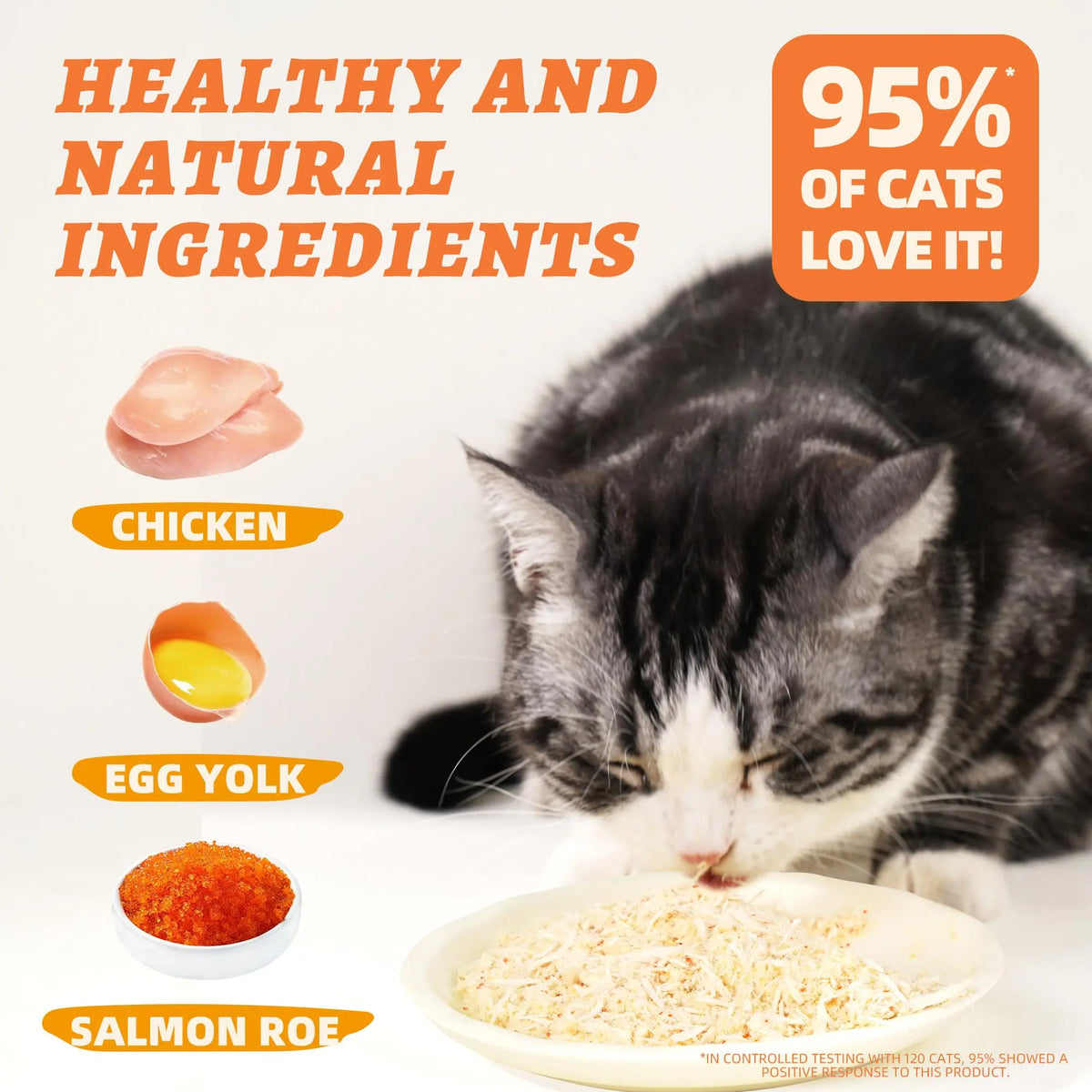 Wellix 7.5 Oz Freeze-Dried Chicken Formula Pet Topper - Nutritious Treat with Chicken, Egg Yolk, and Salmon Roe, Low-Calorie, 100% Natural, Antioxidant Support and Cognitive Aid