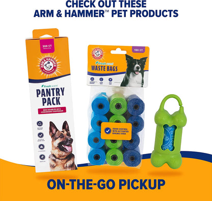 Swivel Bin & Rake Dog Pooper Scooper, Includes 2 Waste Bags