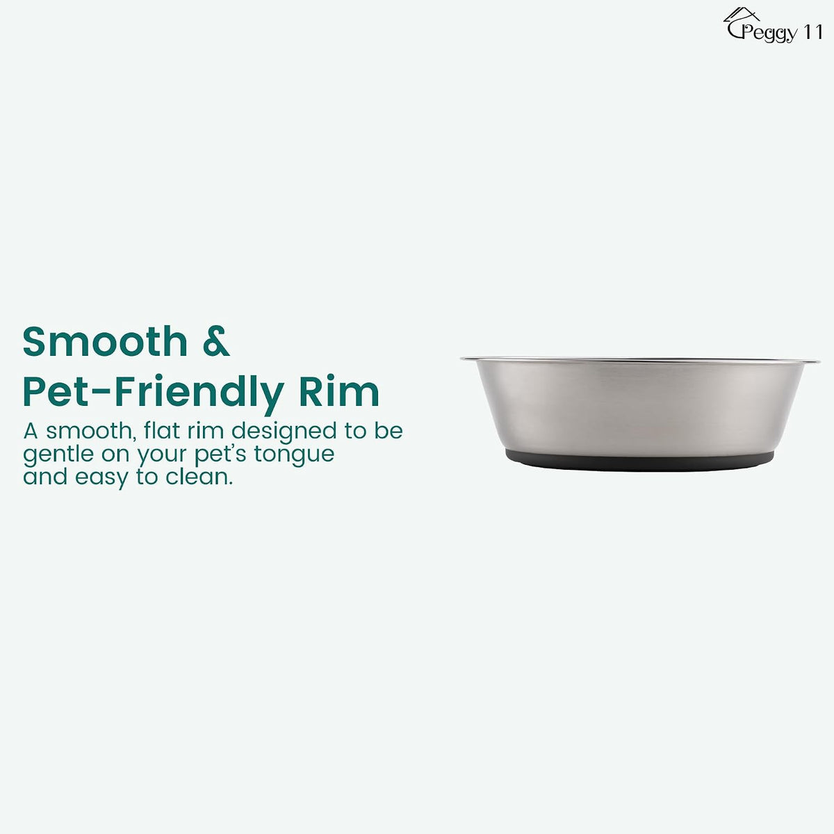Lightweight Stainless Steel Cat Bowls, 1.8 US Cup Each, 2-Pack