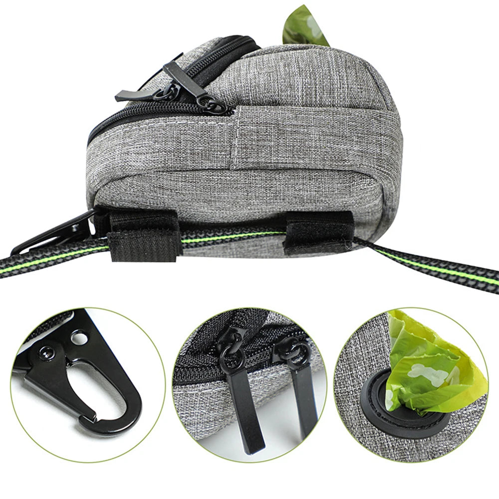 1PC Pet Multi Functional Dog Walking Bag Portable Training Bag Outdoor Outing Garbage Bag Storage Bag Snack Bag