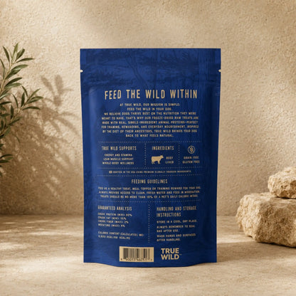 True Wild Freeze Dried Dog Treats- Premium Single Ingredient Snacks for Dogs
