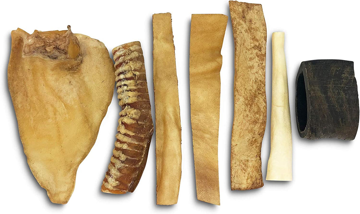 Water Buffalo Prime Select Bone Assortment Dog Chews, Pack of 7