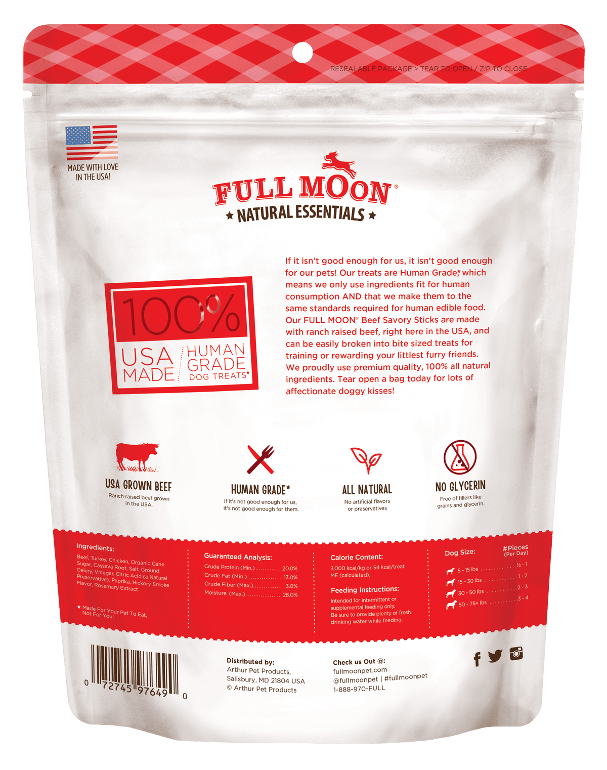 Natural Essentials Beef Sticks Dog Treats, 22Oz